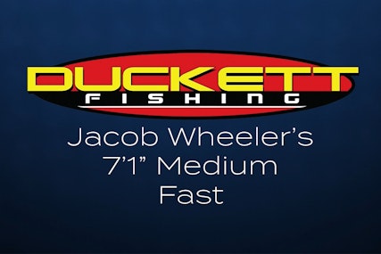 Duckett Fishing Jacob Wheeler Select Series 7'1" Medium/Fast Spinning Rod
