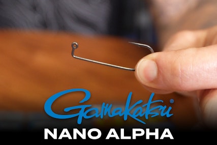 Gamakatsu Nano Alpha 90 Degree Round Bend Heavy Wire Hook 25pk