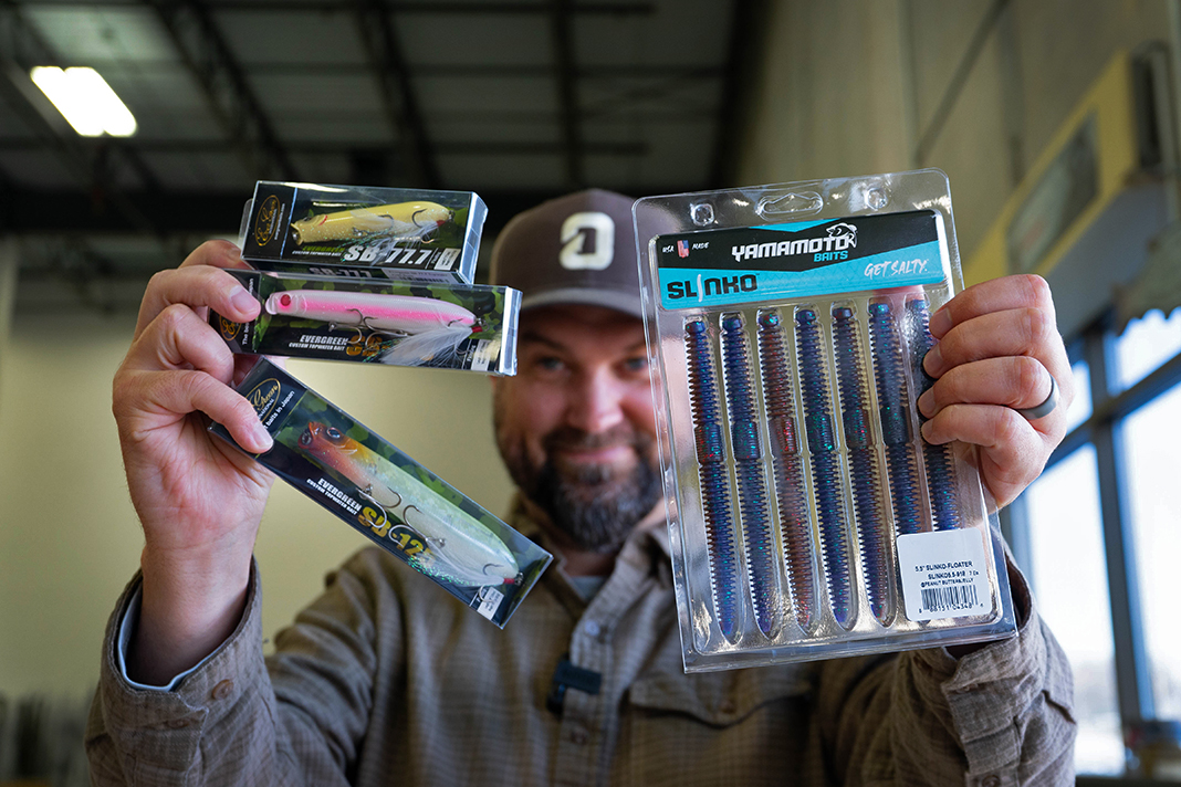 New Fishing Lures: Evergreen Shower Blows and Gary Yamamoto's Slink-O Worm