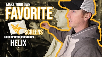 How to set your favorite screens on a Humminbird HELIX unit