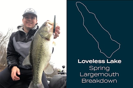 Loveless Lake Spring Largemouth Fishing