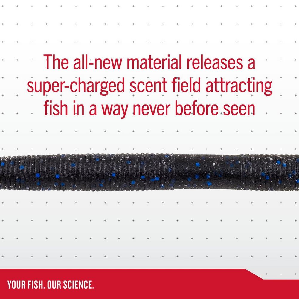 Berkley PowerBait MaxScent The General Stick Bait – 5 Inch, Black Blue Fleck, 8-Pack Soft Plastic Lure For Bass Fishing - View #3