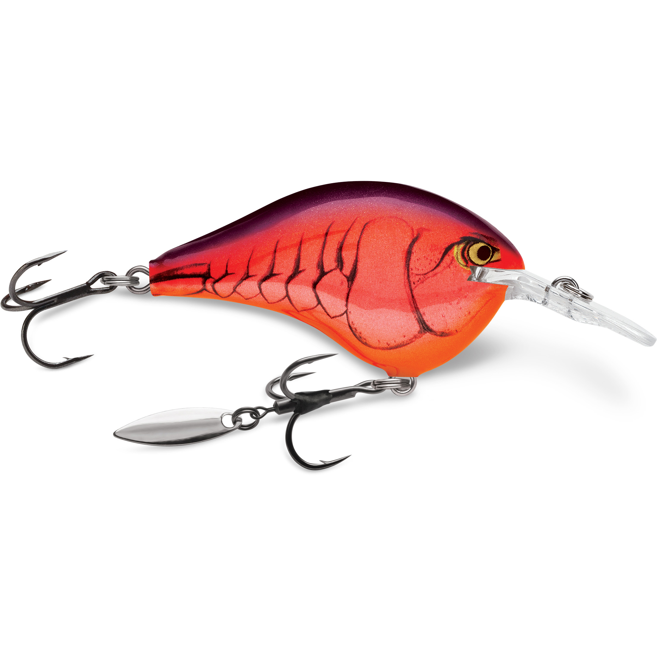 VMC 7548BD Bladed Round 1X Strong Willow Blade Treble Hooks 4/0