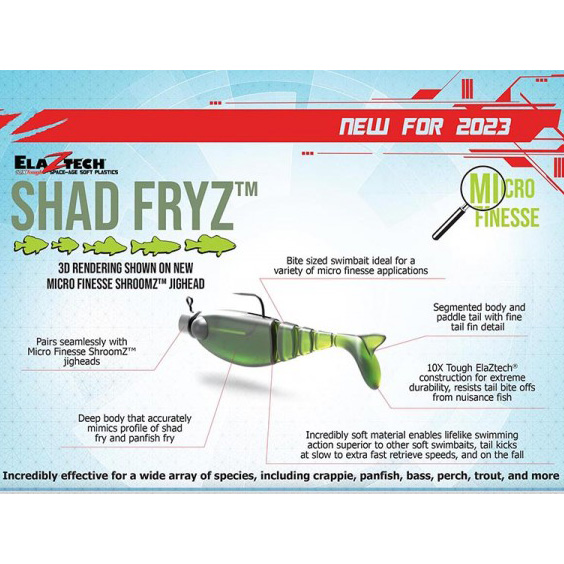 Z-Man Micro Finesse Shad FryZ | Omnia Fishing
