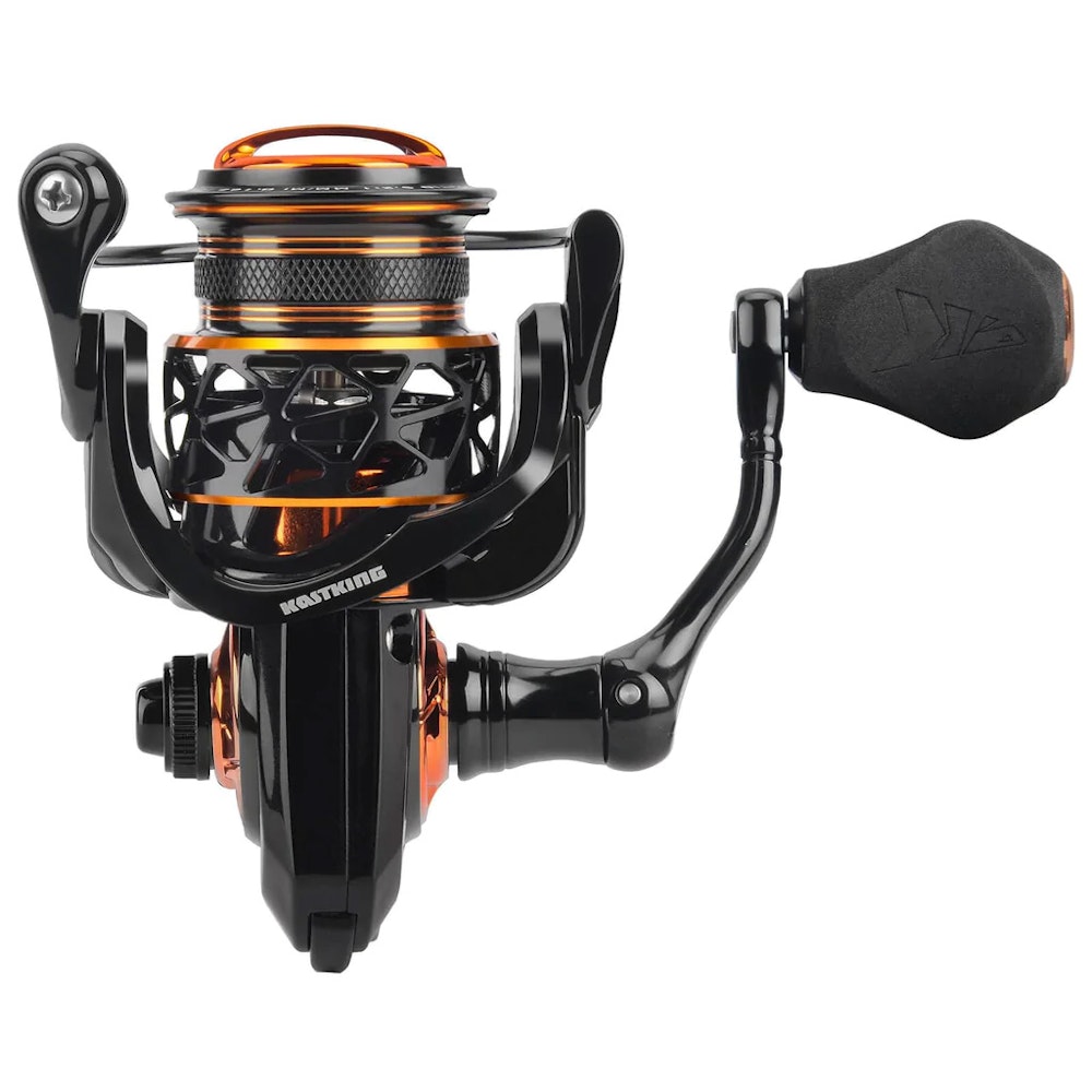 KastKing Zephyr Spinning Reel Fresh and Saltwater Fishing Reel 7+1  Stainless Steel Ball Bearings Up to 22 Lbs Carbon Fiber Drag - Oversized  Stainless Steel Main Shaft Aluminum Spool Size1000