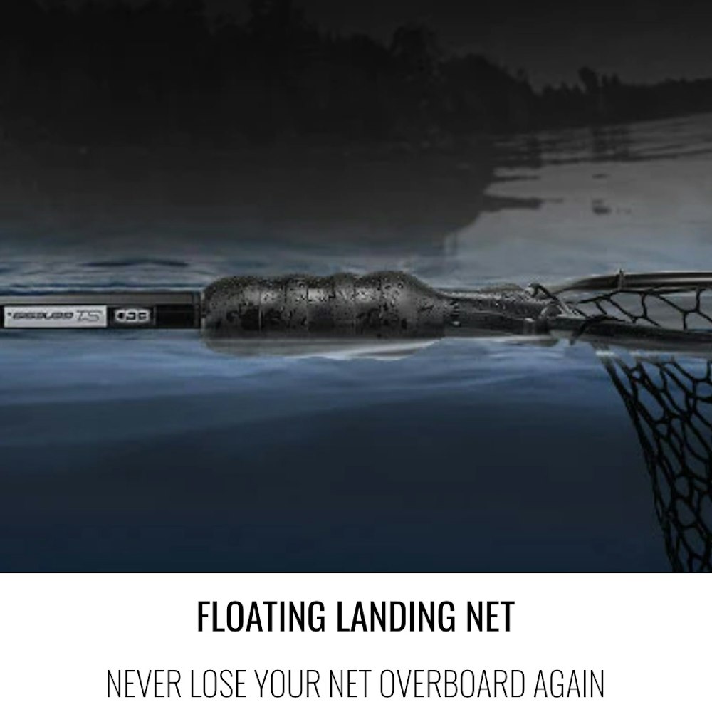 Adventure Ego Landing Net Rubber Flt MD 17x19 in 30 in Hndl